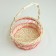 A set of wicker baskets from 3 D20 H 8/27; D17 H 7 H 25; D13 H 6 H 21 cm. (Ratan)