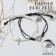 Bracelets "Demetrons" on a magnet, heart with a cross, black and white color, 8 cm