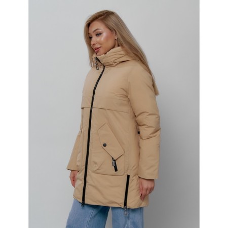 Women's winter jacket, size 44, mustard color-8