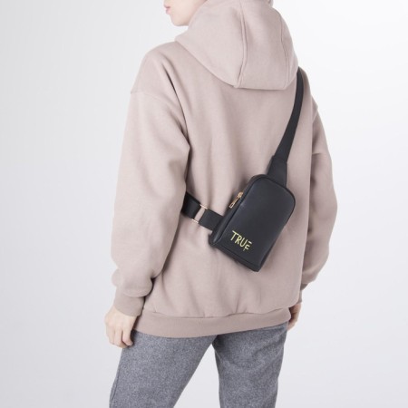 Youth bag over the shoulder True, the color is black-9