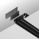 Decorative black plug 2 pcs for the profile alm-9940