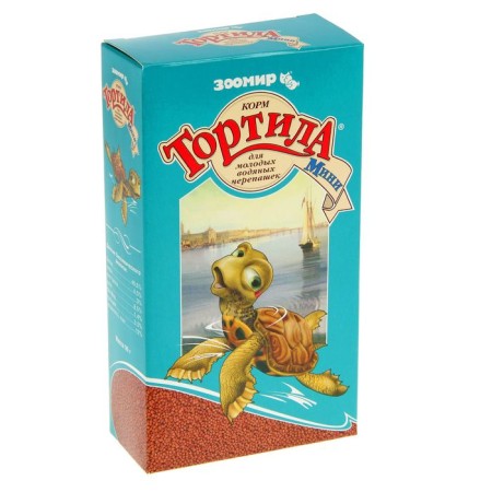 The treat "Tortila Mini" for young water turtles, 90 g.
