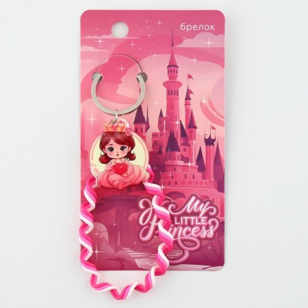 Key keychain children's lace "Princess" 15 x 6 cm-6