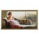 Carty clock, interior, interior "Dawn in Paris", 50 x 100 cm, on canvas, silent