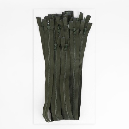 Lightning "Tractor", No. 5, detachable, castle machine, 70 cm, khaki color-2