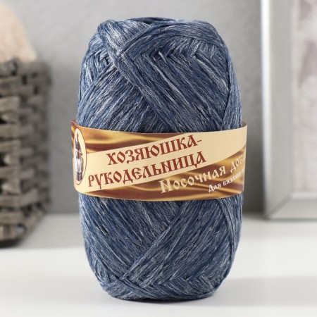 Yarn "Nosomic supplement" 100% polypropylene 200 ± 20m/50g set 2pcs (snow -white, blue)-1