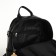 City backpack on lightning, from artificial leather, black color