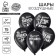 Shar Latex 12 "Offective", 15 pcs., Black