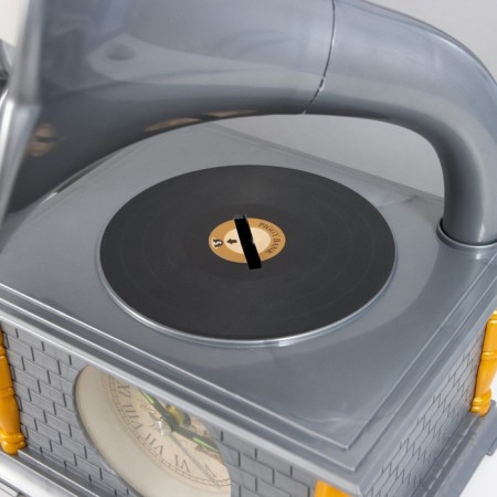 Gramophone table lamp E14 10W gray 14.5x12.3x24.5 cm Risalux-4