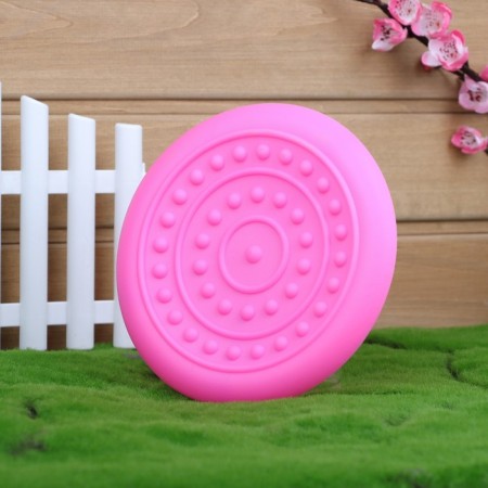 Frisby "UFO", 18.6 cm, hard thermoplastic rubber, pink-1