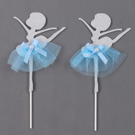 Topper "Ballerina", in the set 2 pcs., Blue color