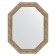 Mirror in the baguette frame, vignette antique silver 85 mm, 75x95 cm