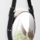 Mirror wall -mounted round “surroundings” d mirror surface 28 cm, with an artificial leather strap, color mix