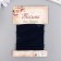 Braid decorative gum "black round" winding 4 m width 0.2 cm