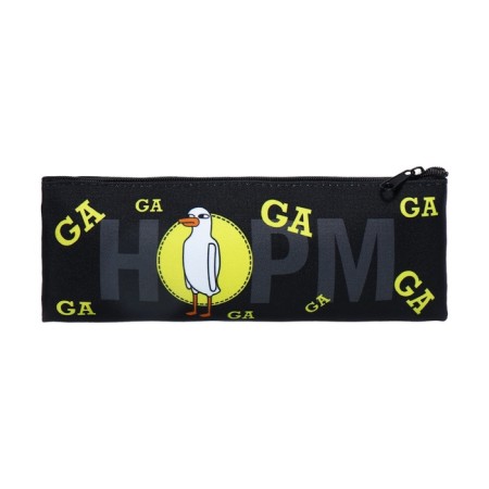 Penal soft, 1 compartment 75 x 195 mm, flat, Hatber, "Ga-ha-ha" black/yellow npk_64200-2