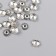 Decor hat for beads diam 5-6 mm Metal "flower of petals" silver 0.6x0.6 cm