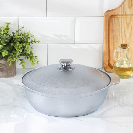 Frying, 3 l, d = 26 cm, h = 8.5 cm, aluminum cover