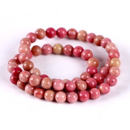 Beads made of natural stone "Rodonite" set of 58 pcs., Size 1 pc. - 6 mm-2