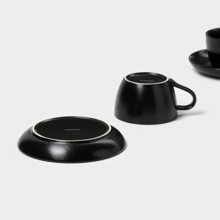 Ceramic coffee magistro Carbon Ceramic Ceramic, 4 items: a cup of 200 ml, a saucer d = 14.5 cm-6