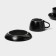 Ceramic coffee magistro Carbon Ceramic Ceramic, 4 items: a cup of 200 ml, a saucer d = 14.5 cm