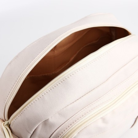 Youth bag with a zipper, white color-5