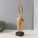 Polystone souvenir "Giraffe - Tenderness" Geometric patterns gold 10x7x39.5 cm