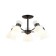 Wilma chandelier, E27, 5x40W, black color, white