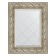 Mirror with engraving in the baguette frame, Baroque silver 106 mm, 60x77 cm