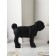 Figure "Pops", Polystone, 48 cm, black matte color