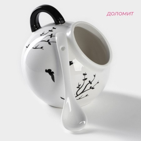 Sugar with a spoonful of Vesennaya evening, 200 ml, white color-1