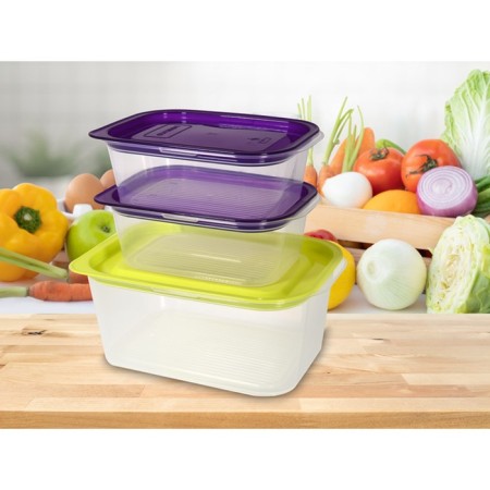 A set of plastic containers with Oursson steam.-9