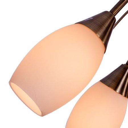 Lamp Ceiling Economy light 12121/9AB MK, 9x40W, E14, 35x70x70 cm, bronze color-2