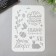 Plastic stencil "with light Easter" 22x31 cm