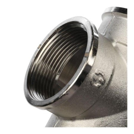 The STOUT SFT -0020-000112, 1 1/2 ", internal/internal thread, nickelled brass-5