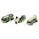 The Military Helicopter robot, transforms, assembled from 3 cars