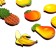 Set "Fruits on Magnets" in the box, 15 parts