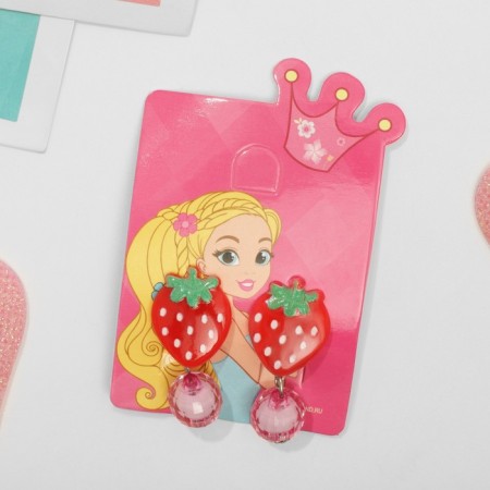 Clips children's “chosen” vitamins, strawberries with beads, colored-3