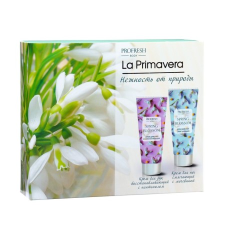 Gift set La Primavera "Lundy": hand cream, 75 ml + legs cream, 75 ml-1