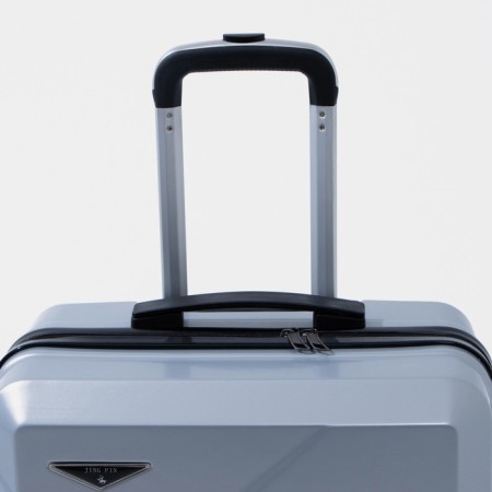 Middle suitcase 24 ", code castle, silver color-3