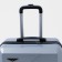 Middle suitcase 24 ", code castle, silver color