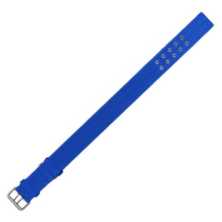 Four-layer collar with a swivel, 65 x 4 cm, Osh 54-60 cm, polyester, blue-5