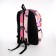 Youth backpack from textiles, 3 pockets, pink color