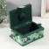 Casket for needlework "Field flowers on green" 18x12x9.5 cm
