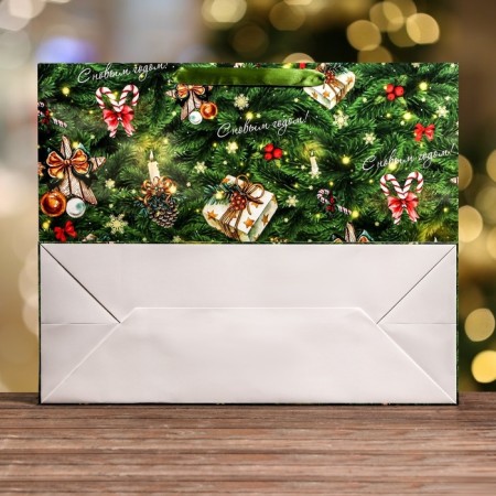 Laminated horizontal "Christmas tree toys", 49 x 40 x 19 cm-1
