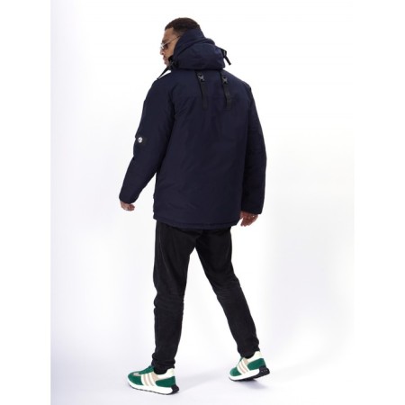 Ski jacket men's, size 52, the color is dark blue-18