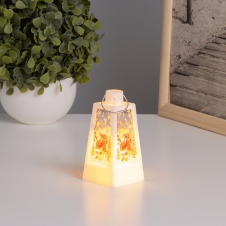 Santa Klaus lamp in the forest 3xlr1130 White 4.4x4.4x9.4cm-1