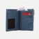 Women's wallet on the button, blue color