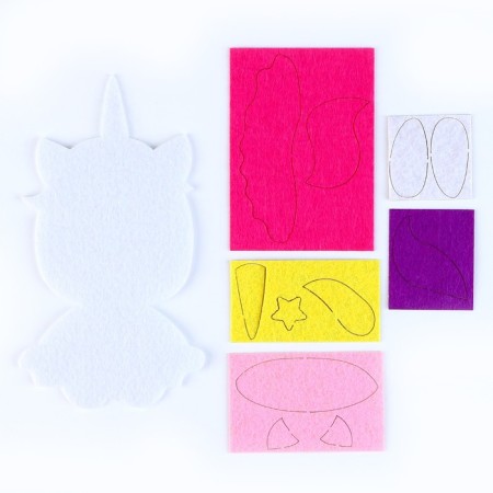 Flooding from felt for kids "Cute Unicorn", 15 x 10 cm-2