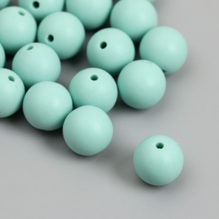 Beads for creativity plastic "gray-green" matte d = 1.2 cm set 20 g