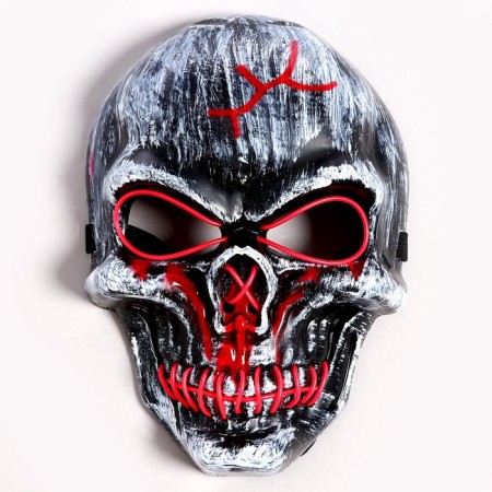 Carnival mask "Skull", light-7